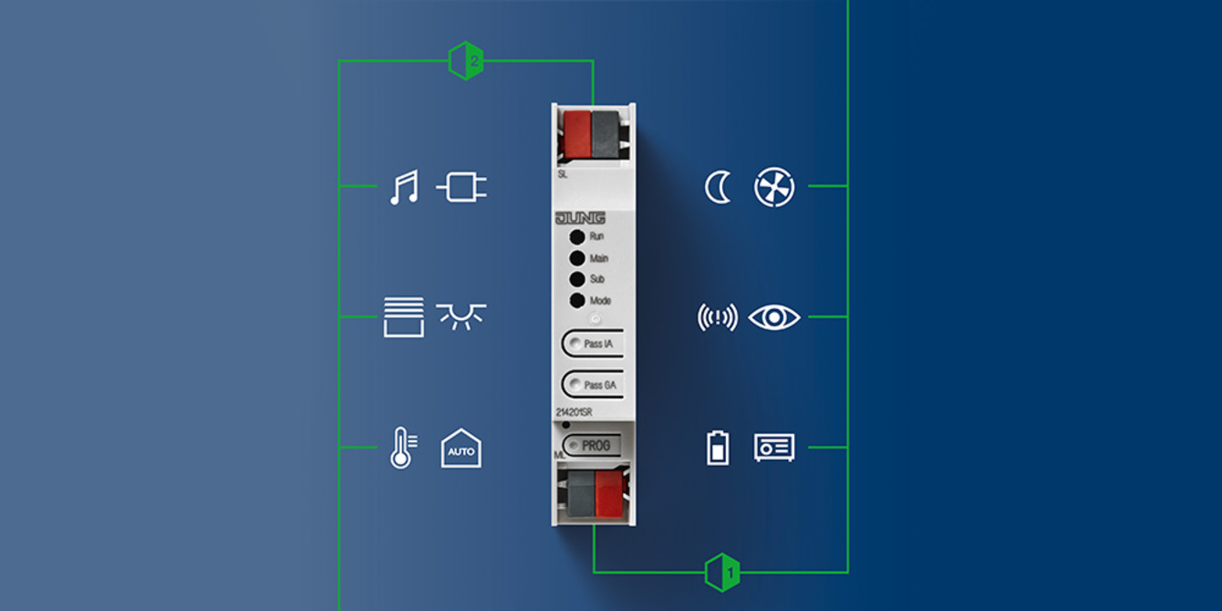 KNX Bereichs- und Linienkoppler bei Kerscher Elektro- u. Sicherheitstechnik GmbH & Co.KG in Bogen